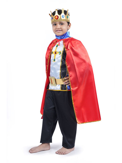 BookMyCostume Fairytale Prince Charming King Kids Fancy Dress Costume | Halloween Theme | Imported